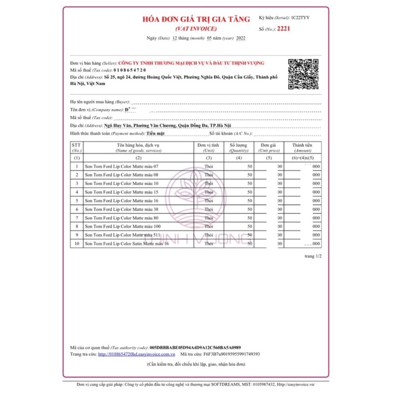 Son Tom Ford cao cấp  CHUẨN AUTH 100%