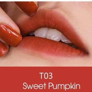 Son kem lì Black Rouge Cotton Lip Tint màu cam cháy T03