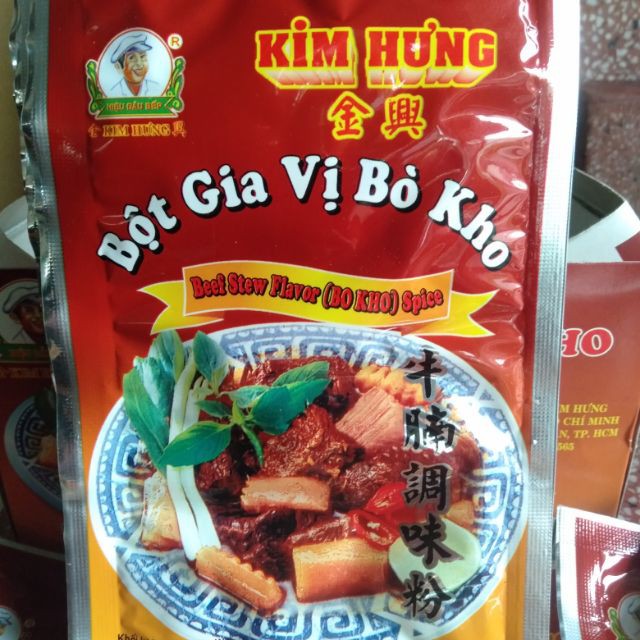 GIA VỊ NẤU BÒ KHO KIM HƯNG GÓI 25G TIỆN LỢI