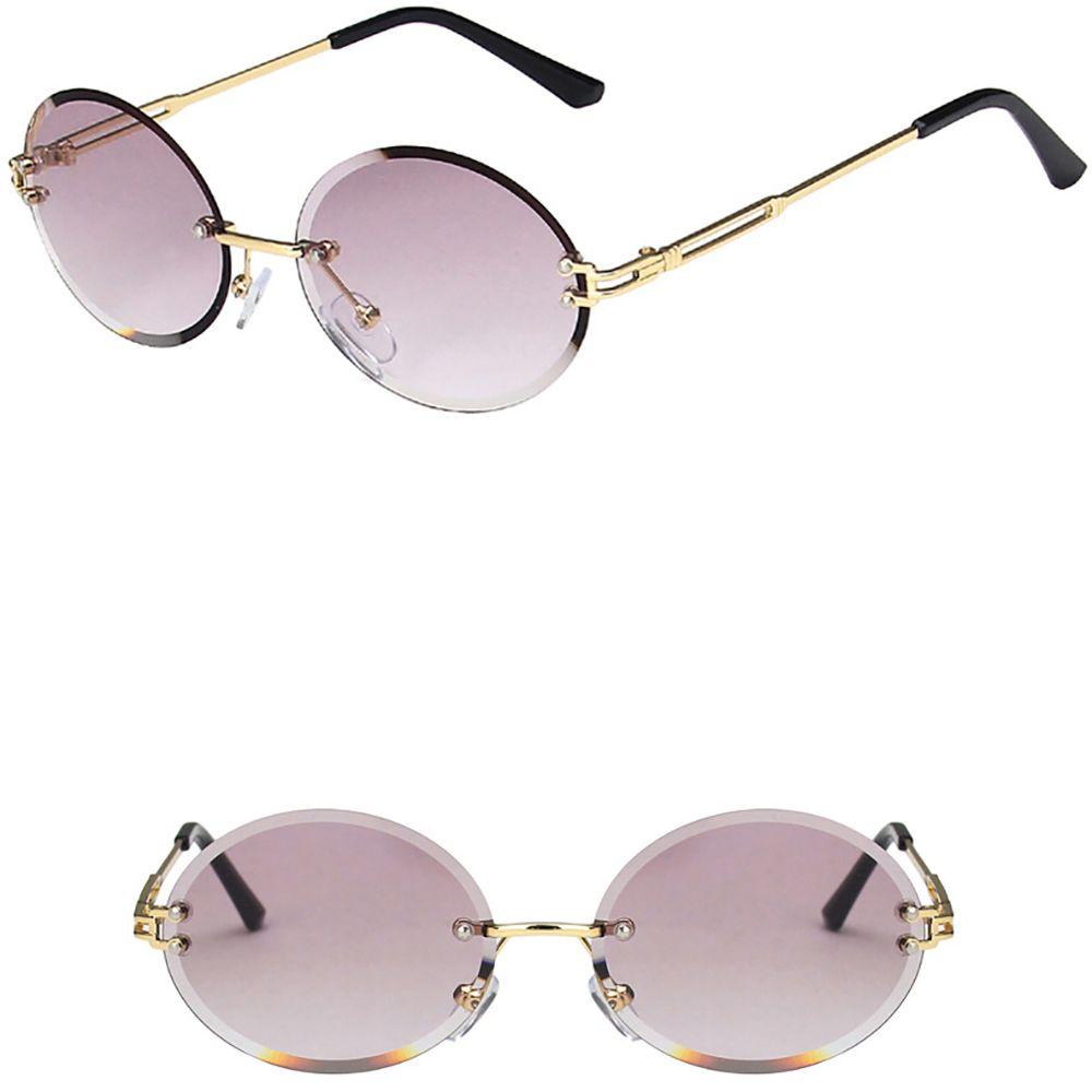Kính Chống Bức Xạ Gọng Kim Loại Tròn Cổ Điển Thời Trang Unisex