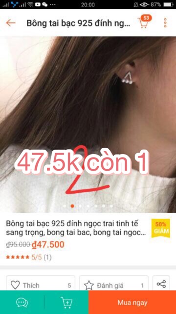 Combo cho khách 20 đôi bông tai