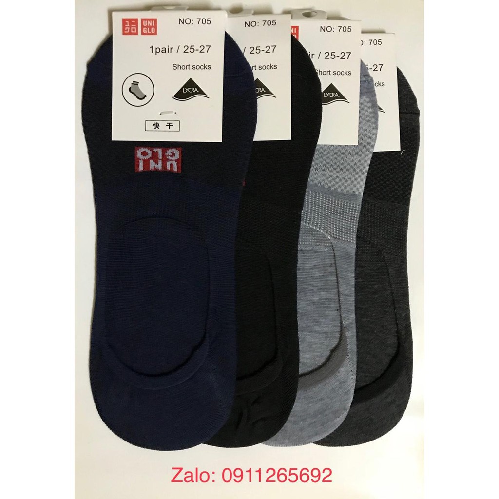 5 Đôi Tất Lười Nam uni Nhật Màu Ngẫu Nhiên