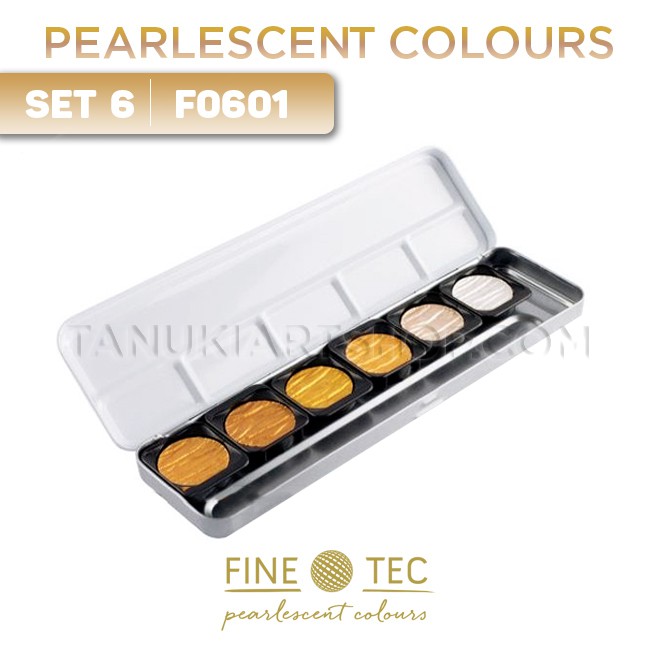 Màu nước FineTec Pearlescent set 6 - F601