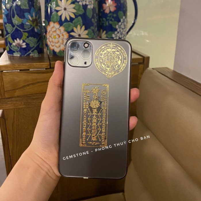 Bộ 2 miếng dán điện thoại Chuyển Vận 12 Con Giáp + Thái Tuế 2021