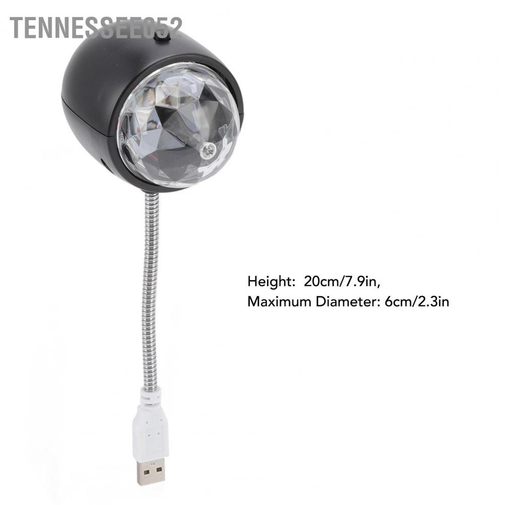 Tennessee052 Đèn chiếu USB Tự động xoay 2 chế độ đọc sách Xe mái nhà Ánh sáng ban đêm cho Phòng ngủ tiệc Bar
