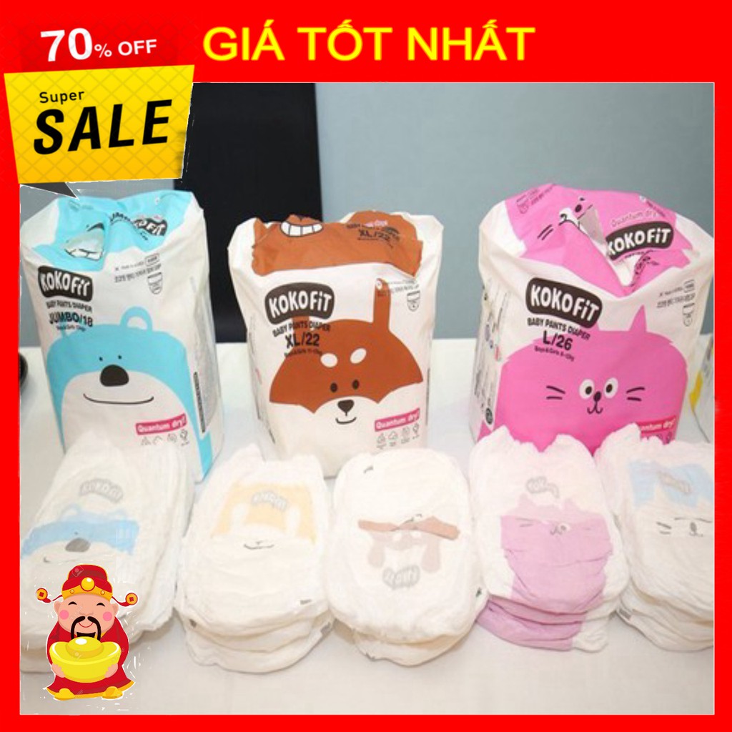 [ GIÁ TỐT NHẤT ]  Tã/bỉm dán/quần KOKOFiT Hàn Quốc size NB36/S34/M30/L26/xl22/jumbo18 [ HÀNG CHÍNH