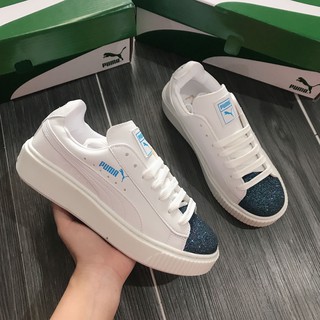 Giày thể thao sneaker Pm mũi xanh nhũ vnxk . .