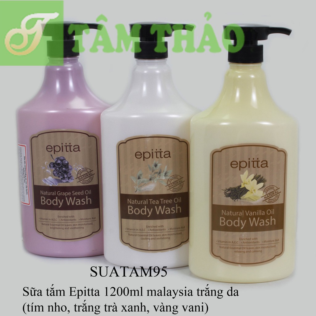 Sữa tắm Malaysia Epitta 1200ml trắng da 9555206506470, 9555206506463, 9555206506500, 9555206506494, 9555206506487