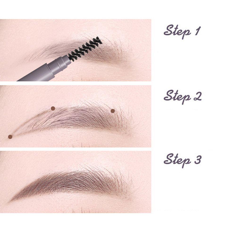 Bút Kẻ Lông Mày Hai Đầu Màu Cà Phê Đậm Tự Nhiên Chống Thấm Nước Không Bị Nhòe Dành Cho Nữ