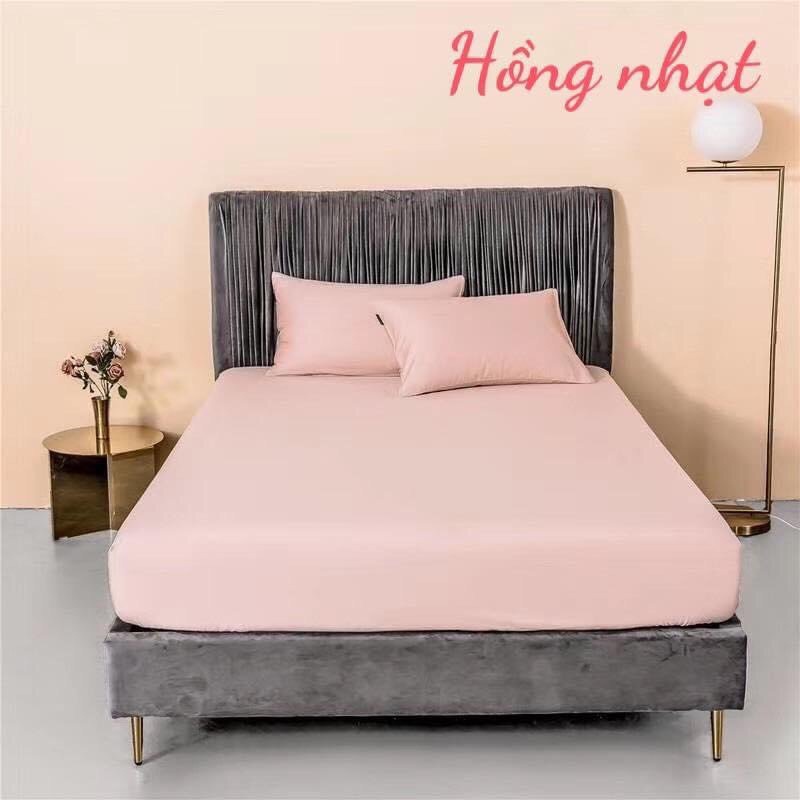 Bộ ga trải giường vỏ gối cotton lụa tencel 60S VIE Home - Bedding cao cấp họa tiết, mềm mát, nhiều kích thước M4,M6,M8