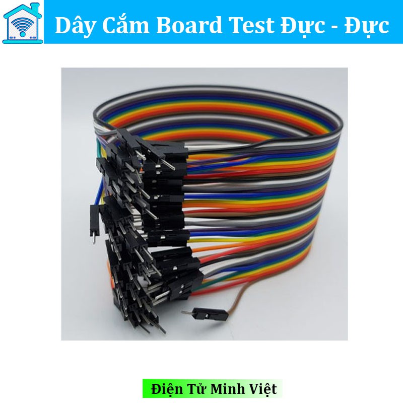 Dây Cắm Board Test Đực Đực 20Cm ( 40 sợi )