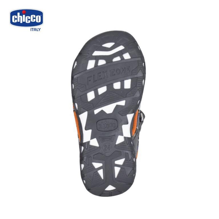 Sandal mát-xa chân bé Chicco - Ghi cam