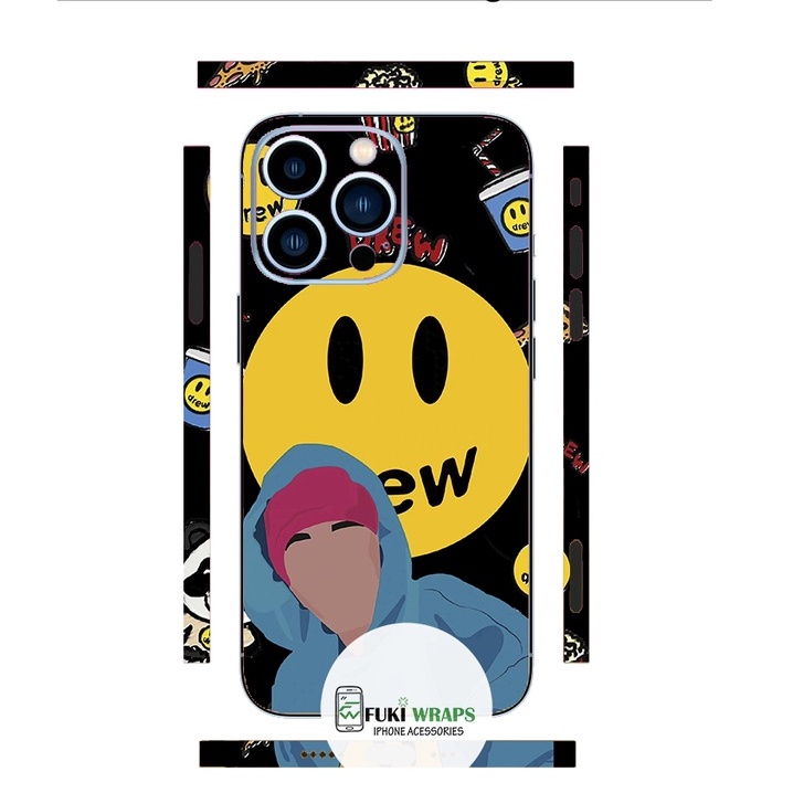 Tấm dán Skin Mặt Sau Drew FULL VIỀN Dành Cho 13prm , 12prm , 11prm , x , xsm , ip11 , ip12 , ip13 - FukiShop