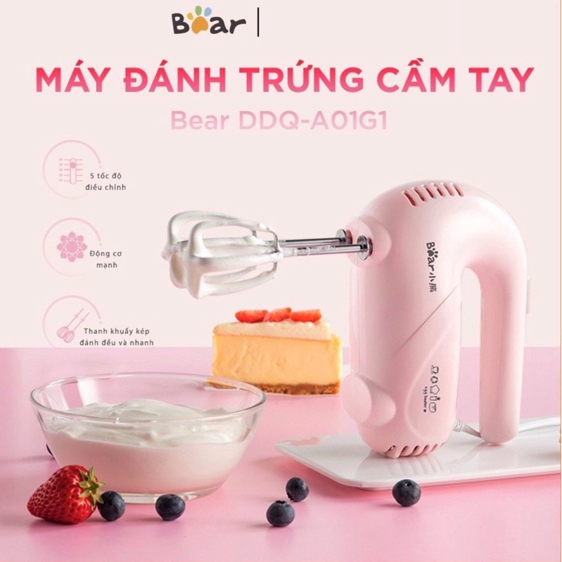 Máy Đánh Trứng Càm Tay Mini Bear Chính Hãng Bản ( Bảo hành 18 tháng )