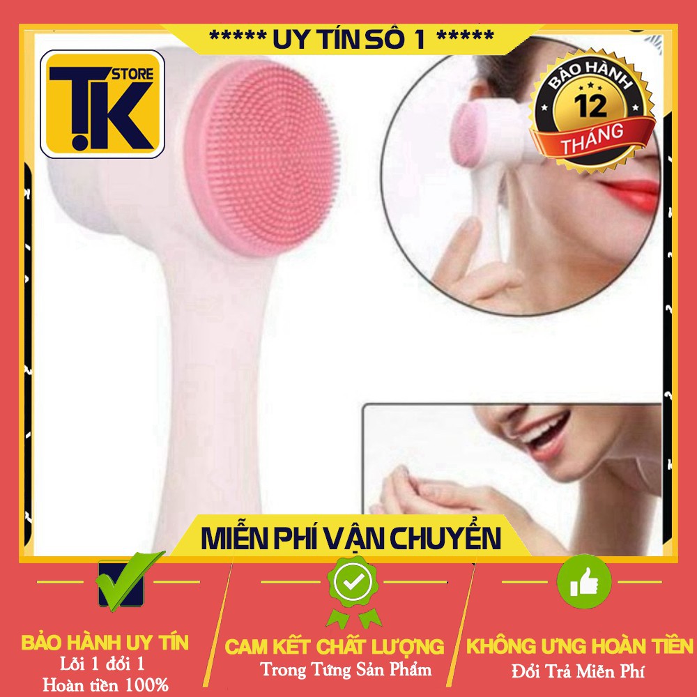 [Hàng Loại 1] Cọ rửa mặt 2 đầu massage mềm mại . .