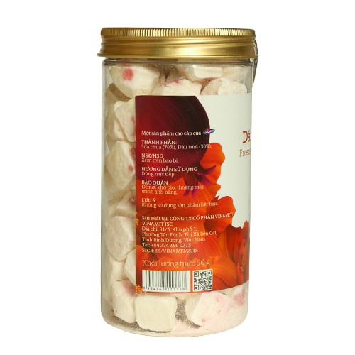 Sữa Chua Sấy YoV Dâu VINAMIT Lon 60g/90g