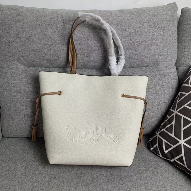 Túi Xách Coach Andy tote công sở da thật siêu hot có hai màu đen trắng