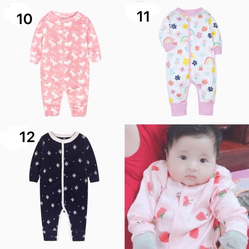 Body liền thân không vớ cho bé gái chất cotton (link 1)