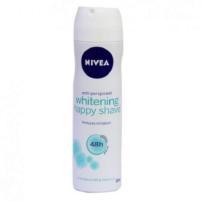 Xịt ngăn mùi Nivea trắng mịn làm dịu da 150ml - 82264 (bao bì mới)- luca3004