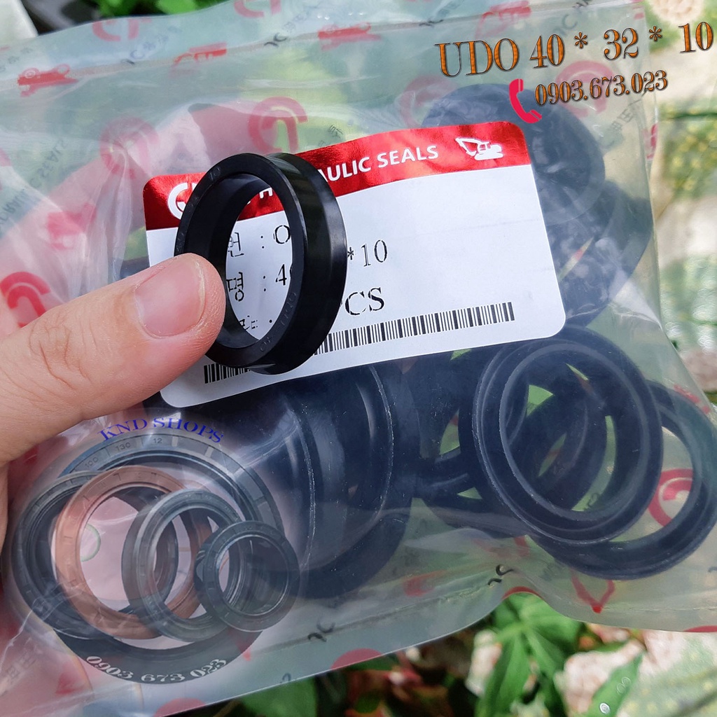 Gioăng phớt thủy lực UDO 40*32*10, phớt chắn dầu thủy lực chuyên cho máy đào, máy xúc, cẩu và xe nâng | KND Shops