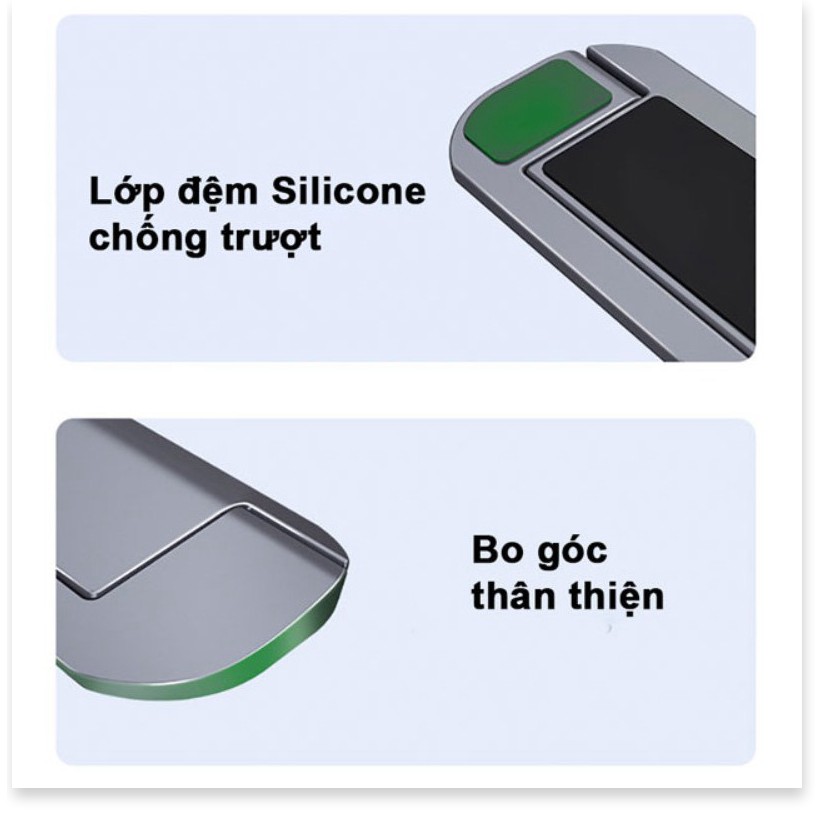 Đế giữ tản nhiệt gập gọn Licheers nhôm nguyên khối - Cao cấp