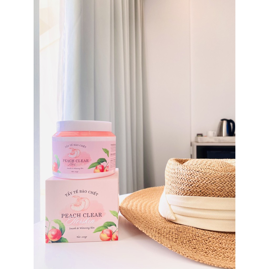 Tẩy da chết Đào toàn thân Body PEACH CLEAR đào cải thiện da viêm lông , sáng da loại bỏ da chết sần sùi,chống lão hóa da | BigBuy360 - bigbuy360.vn