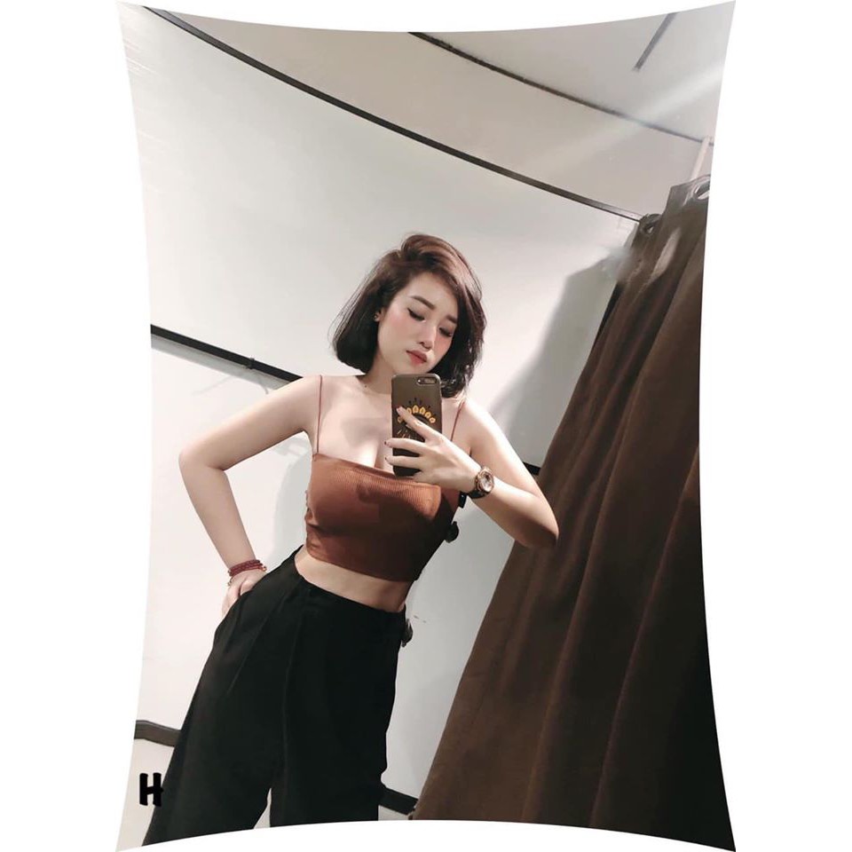 Áo 2 dây tăm dáng croptop siê xinh (ảnh , video thật ) | BigBuy360 - bigbuy360.vn