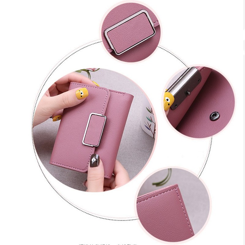 Ví Nữ 💜𝗙𝗥𝗘𝗘𝗦𝗛𝗜𝗣💜Ví Ngắn Nữ Mini Cầm Tay Dáng Vuông Gập 3 Bỏ Túi Nhiều Ngăn Tiện Dụng VD01 - VIMITA | BigBuy360 - bigbuy360.vn