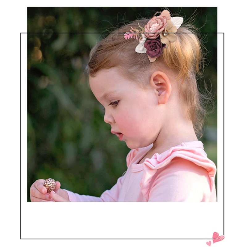 Kẹp Tóc Mỏ Vịt Đính Hoa Ngọc Trai Nhân Tạo Ngọt Ngào Cho Nữ