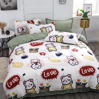 Set 5 món chăn ga cotton poly