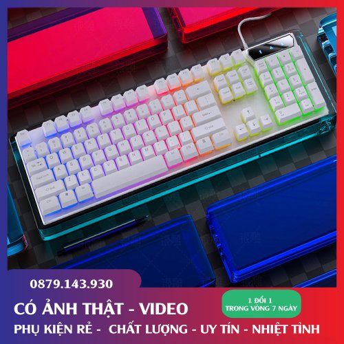 [ TẶNG LÓT CHUỘT ] Bàn Phím YINDIAO V4 Chuyên Game Đèn LED 7 Màu Xuyên Phím