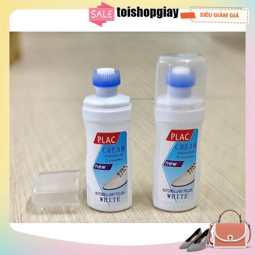 Chai tẩy trắng giày dép Plac, có đầu chổi cọ đánh bay viết bẩn