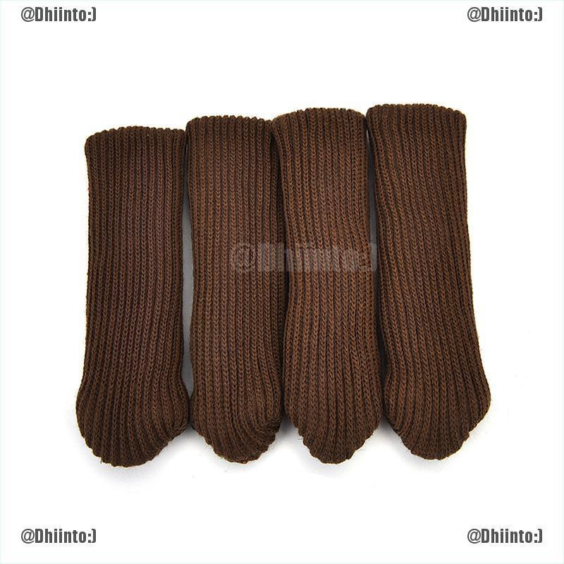 Set 4 vỏ bọc chân bàn ghế nội thất vải len bảo vệ sàn nhà tiện dụng