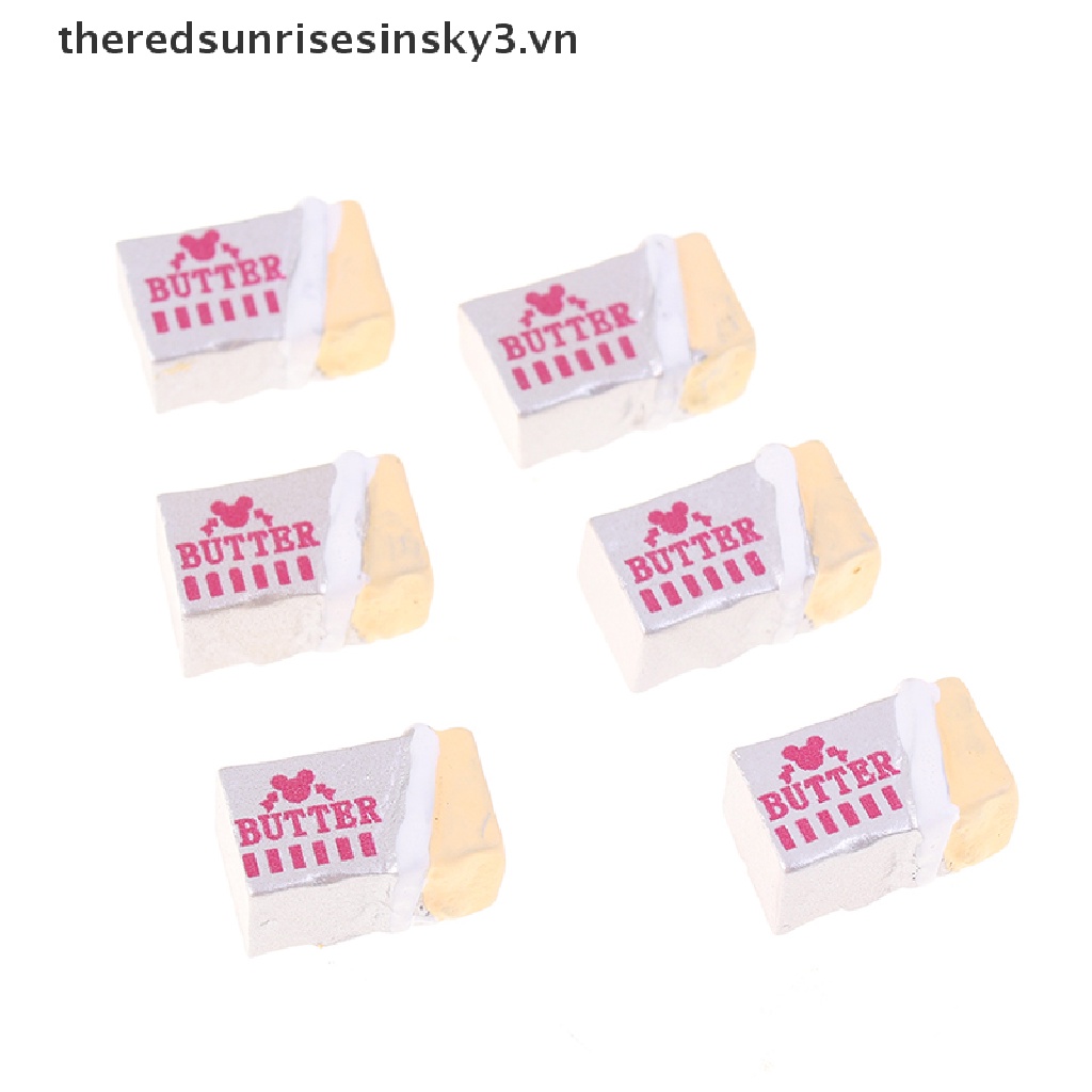 Set 6 Mô Hình Bánh Mì / Bơ Đồ Chơi Mini Cho Bé