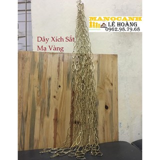 Dây Xích Sắt 20 Chiếc Mạ Đồng-Vàng Treo Mắc Quần Áo