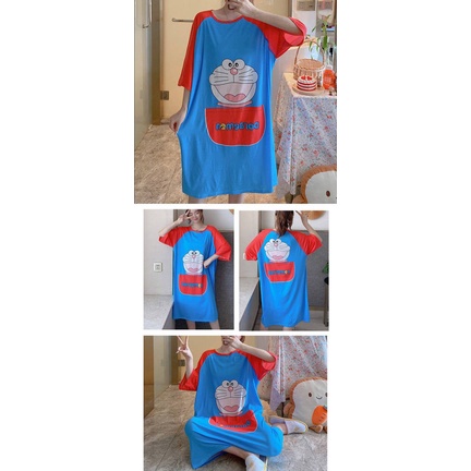 đồ ngủ Tay Lửng In Họa Tiết Hoạt Hình Thời Trang Mùa Hè Quyến Rũ Cho Nữ | BigBuy360 - bigbuy360.vn