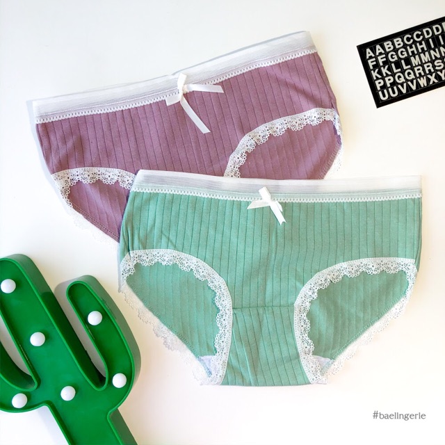 (Có chọn màu) Quần lót nữ thun viền ren đính nơ sexy LILY - Bae Lingerie | BigBuy360 - bigbuy360.vn