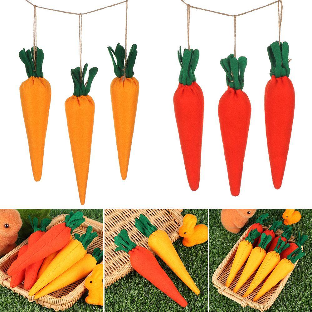 WONDER Cloth Carrot Flag Pulling Handcrafts Garden Pendant DIY Ornaments