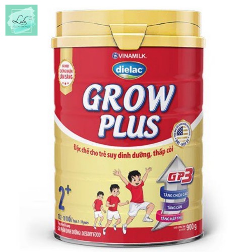 Sữa Bột Dielac Grow Plus 2+ Hộp Thiếc 900G (Cho Trẻ Từ 2 - 10 Tuổi) - Lulu Mart