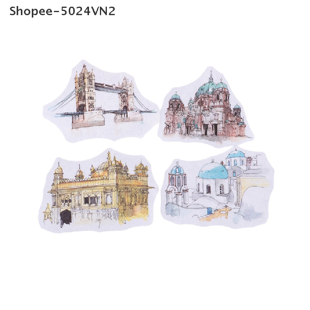 [&amp; Home &amp; living &amp;] 42 Miếng Dán Nhãn Dán Hình Tháp Eiffel DIY Trang Trí Sổ Lưu Niệm Du Lịch Thế Giới