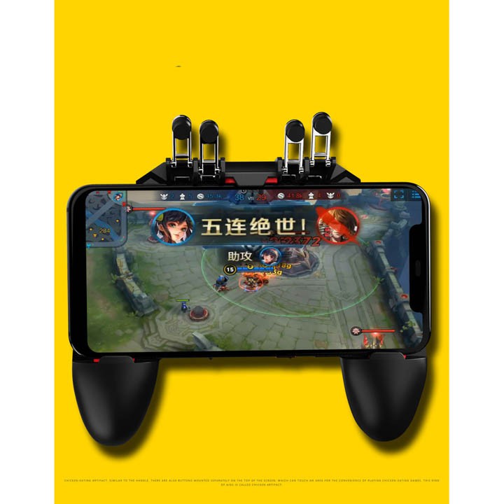 Tay cầm điện thoại thông minh MEMO AK66 chơi game PUBG ROS Freefire mobile hỗ trợ 4 ngón tay Charmmart