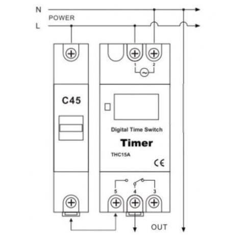 Công tắc hẹn giờ theo thời gian thực THC15A