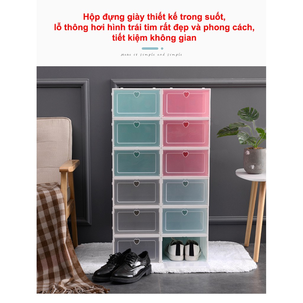 Hộp Đựng Giày Nắp Nhựa PP Trong Suốt Cực Chắc Chắn Để Bảo Quản Đôi Giày Của Bạn | BigBuy360 - bigbuy360.vn