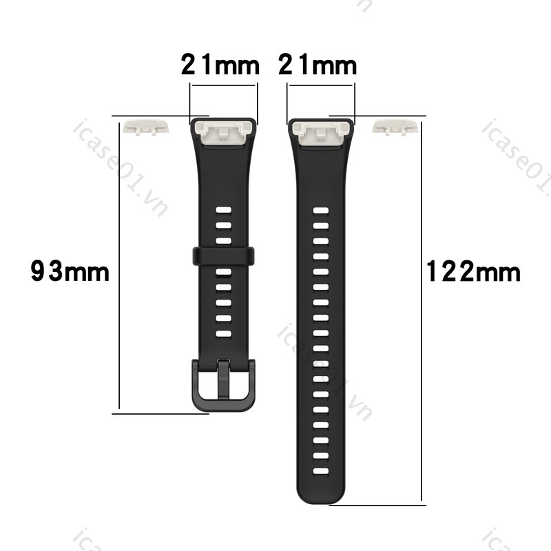 Dây Đeo Silicon 2021 Thay Thế Cho Đồng Hồ Thông Minh Huawei Band 6 / Honor Band 6 Ốp