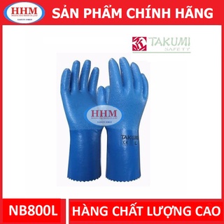 Găng tay Nitrile chống hóa chất Takumi NB800L