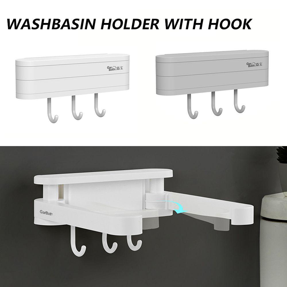 Giá Đỡ Chậu Rửa Bằng Nhựa Tự Dính Tiện Dụng