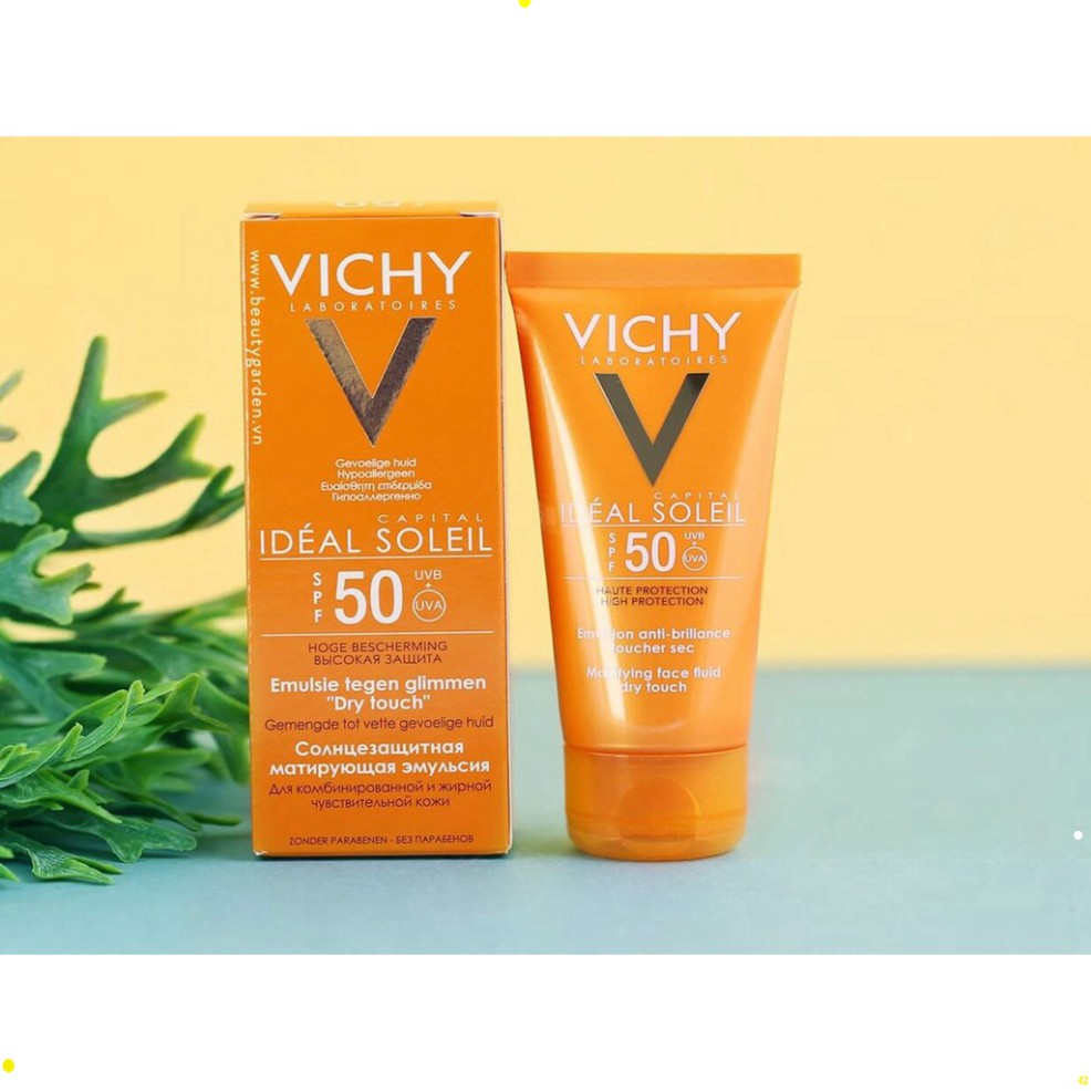 Kem chống nắng Vichy 60ml chính hãng của pháp, kem chống nắng không nhờn da, dưỡng trắng da sáng mượt căng mịn sfd