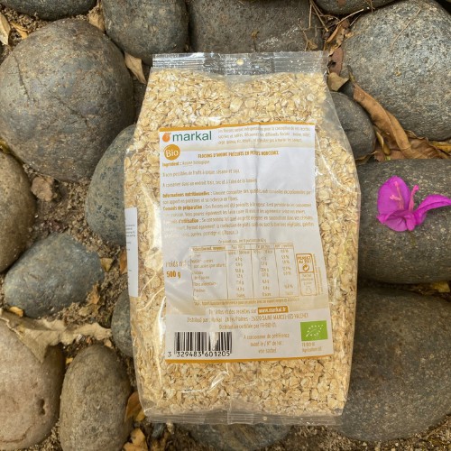 Yến mạch cán mỏng hữu cơ Markal 500g