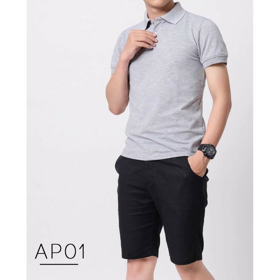 Bộ Thể Thao Nam Polo Cổ Bẻ KXL Mặc Nhà Cộc Tay, Bộ Đồ Nam Mùa Hè Chất Cotton Spandex Form Trẻ Trung Thoáng Khí