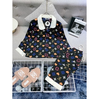 Pijama Tay Dài Chất Lụa Mango Sam